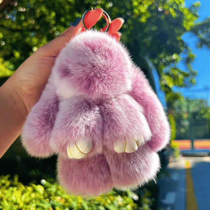 🌞Fris De Lente In Met 50% Korting!🐰 Handgemaakte Zachte Konijnen PomPom Sleutelhanger – Imitatiebont & Schattig Tasaccessoire! - Image 13