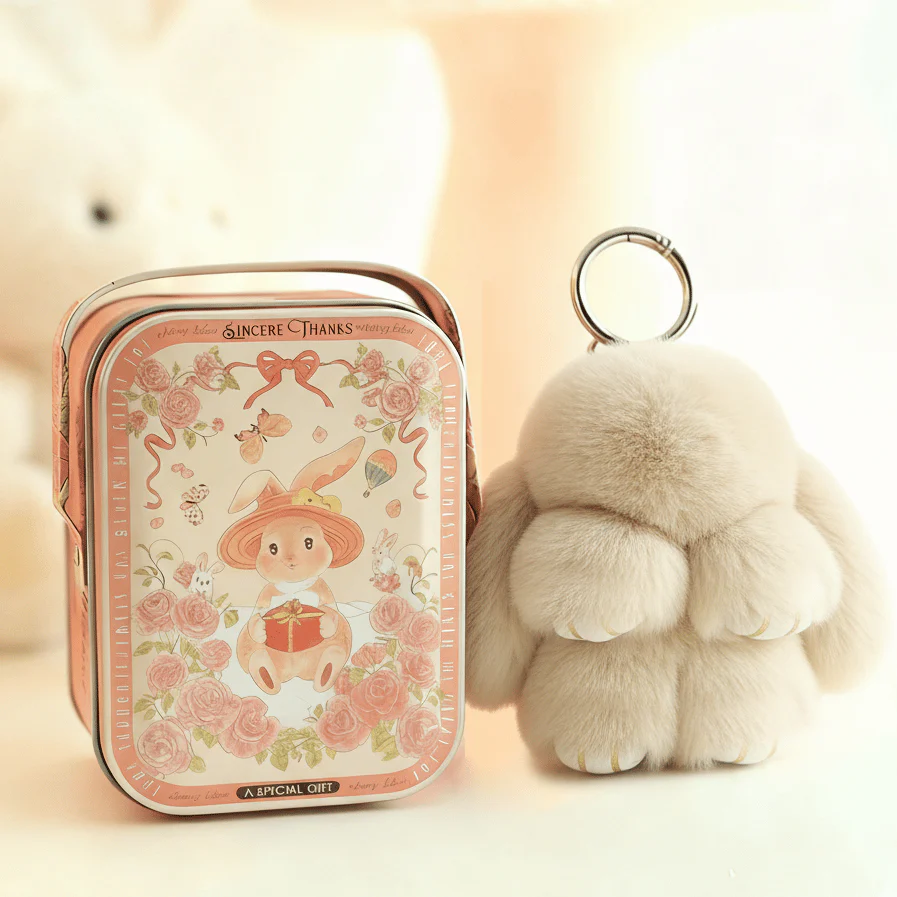 🌞Fris De Lente In Met 50% Korting!🐰 Handgemaakte Zachte Konijnen PomPom Sleutelhanger – Imitatiebont & Schattig Tasaccessoire! - Image 19