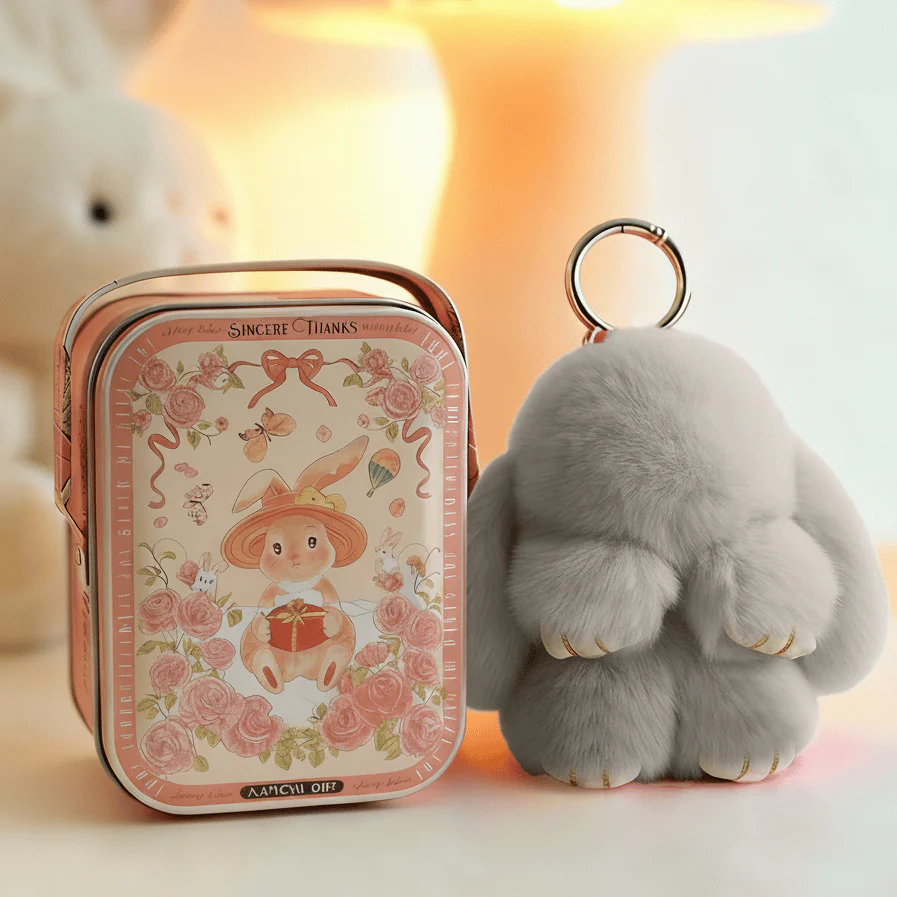 🌞Fris De Lente In Met 50% Korting!🐰 Handgemaakte Zachte Konijnen PomPom Sleutelhanger – Imitatiebont & Schattig Tasaccessoire! - Image 20