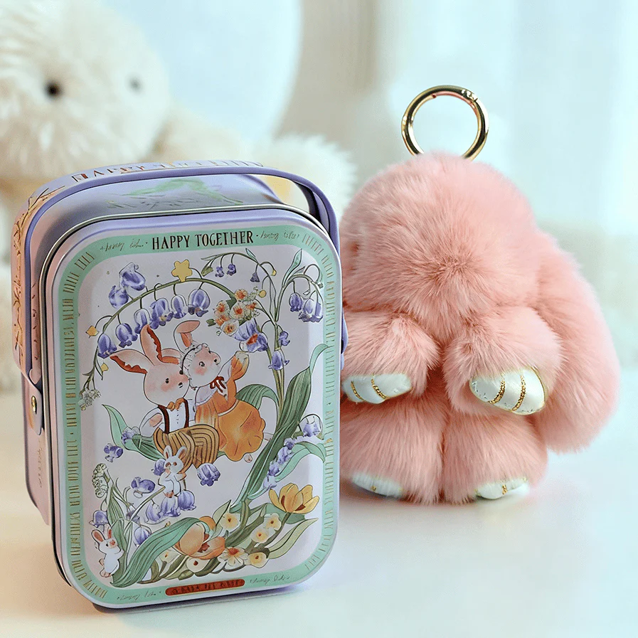 🌞Fris De Lente In Met 50% Korting!🐰 Handgemaakte Zachte Konijnen PomPom Sleutelhanger – Imitatiebont & Schattig Tasaccessoire! - Image 25