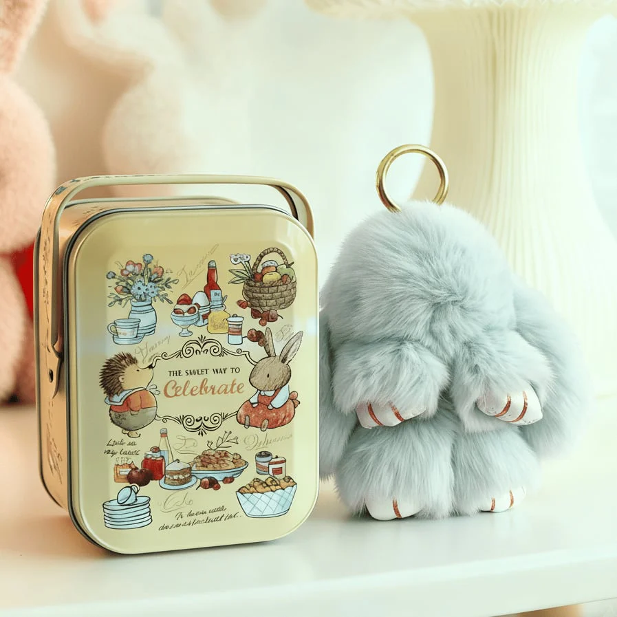 🌞Fris De Lente In Met 50% Korting!🐰 Handgemaakte Zachte Konijnen PomPom Sleutelhanger – Imitatiebont & Schattig Tasaccessoire! - Image 45