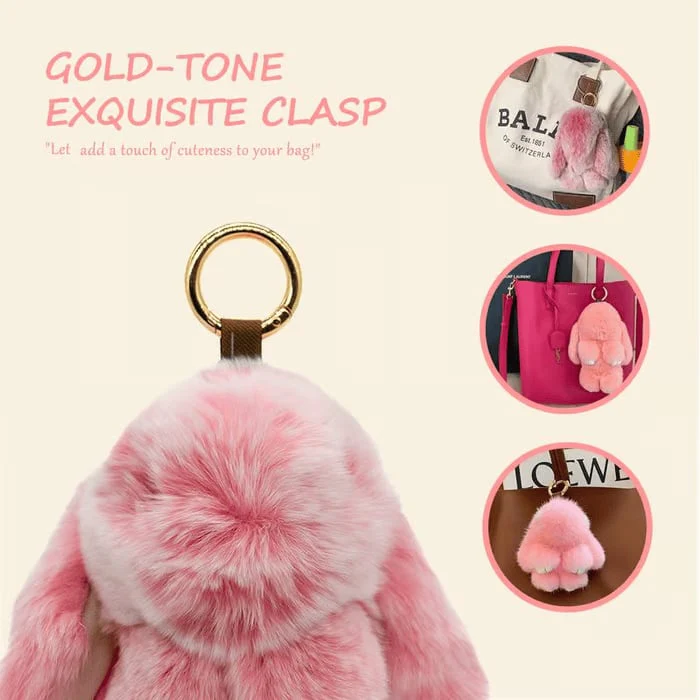🌞Fris De Lente In Met 50% Korting!🐰 Handgemaakte Zachte Konijnen PomPom Sleutelhanger – Imitatiebont & Schattig Tasaccessoire! - Image 46