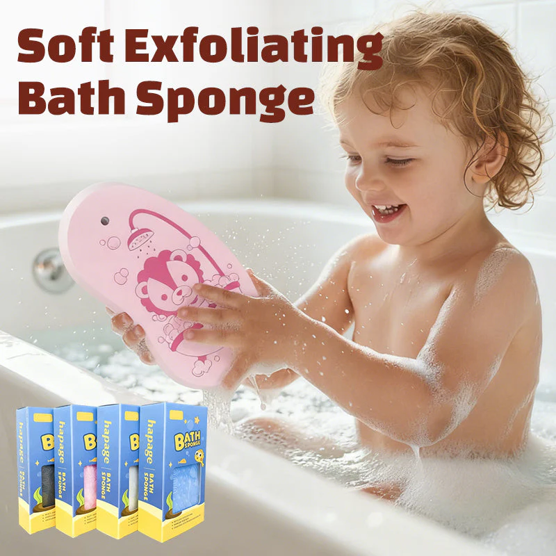 🎉Nieuwjaars Cadeau 50% KORTING!🛁Zachte Exfoliërende Kinderbadspons – Leuke 3D CartoonPatronen & Antibacterieel: Perfect Voor Baby’s/Peuters!