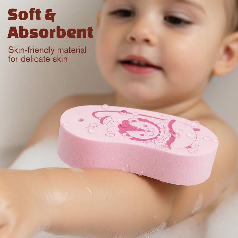 🎉Nieuwjaars Cadeau 50% KORTING!🛁Zachte Exfoliërende Kinderbadspons – Leuke 3D CartoonPatronen & Antibacterieel: Perfect Voor Baby’s/Peuters! - Image 4