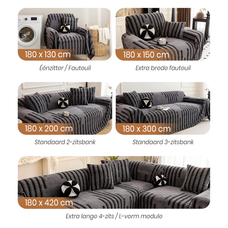 🎉Nieuwjaars Cadeau 50% KORTING!🛋️🧸 Zachte Pluche Antislip Bankhoes – Huidvriendelijk, Diervriendelijk & Gemakkelijk Onderhouden (Meerdere Afmetingen & Kleuren)! - Image 6