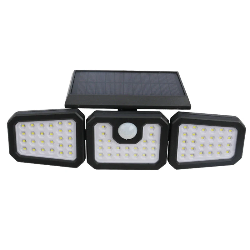 🎉Nieuwjaars Cadeau 50% KORTING!💡Zonnewandlamp (3 Lampenkoppen + Bewegingssensor) – Automatisch Opladen & Verstelbare Hoek: Veilige Buitenverlichting Zonder Kabels! - Image 12