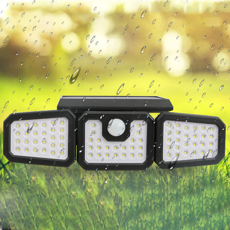 🎉Nieuwjaars Cadeau 50% KORTING!💡Zonnewandlamp (3 Lampenkoppen + Bewegingssensor) – Automatisch Opladen & Verstelbare Hoek: Veilige Buitenverlichting Zonder Kabels! - Image 6