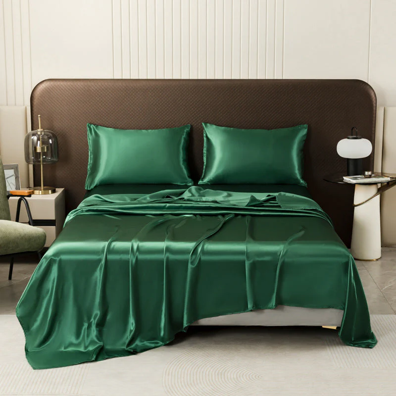 🌞Fris De Lente In Met 50% Korting!🛏️Effen Satijnen Hoeslaken | Haar- & Huidvriendelijk | Temperatuurregulerend | Duurzaam & Machinewasbaar - Image 10
