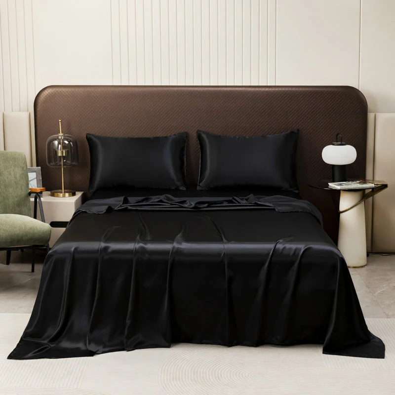 🌞Fris De Lente In Met 50% Korting!🛏️Effen Satijnen Hoeslaken | Haar- & Huidvriendelijk | Temperatuurregulerend | Duurzaam & Machinewasbaar - Image 12