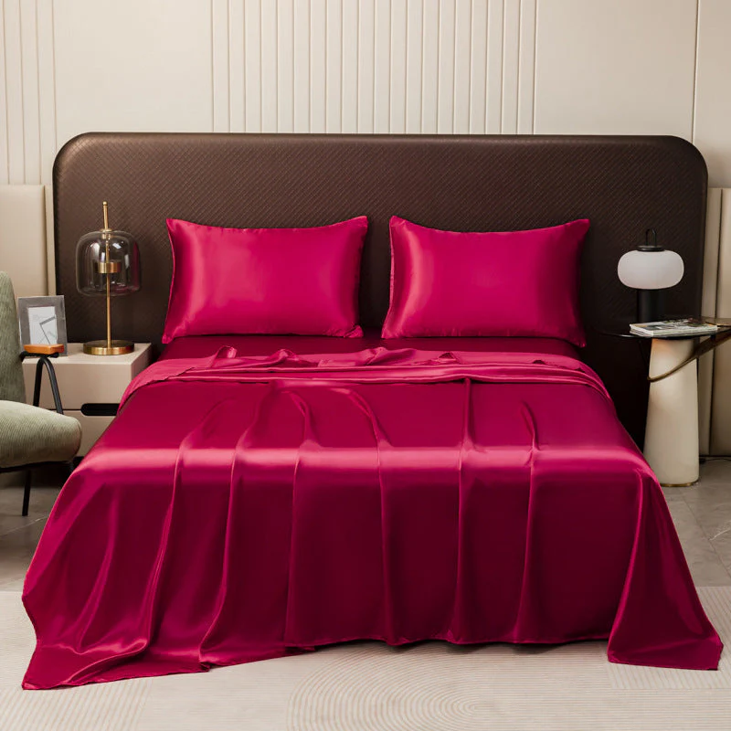 🌞Fris De Lente In Met 50% Korting!🛏️Effen Satijnen Hoeslaken | Haar- & Huidvriendelijk | Temperatuurregulerend | Duurzaam & Machinewasbaar - Image 13