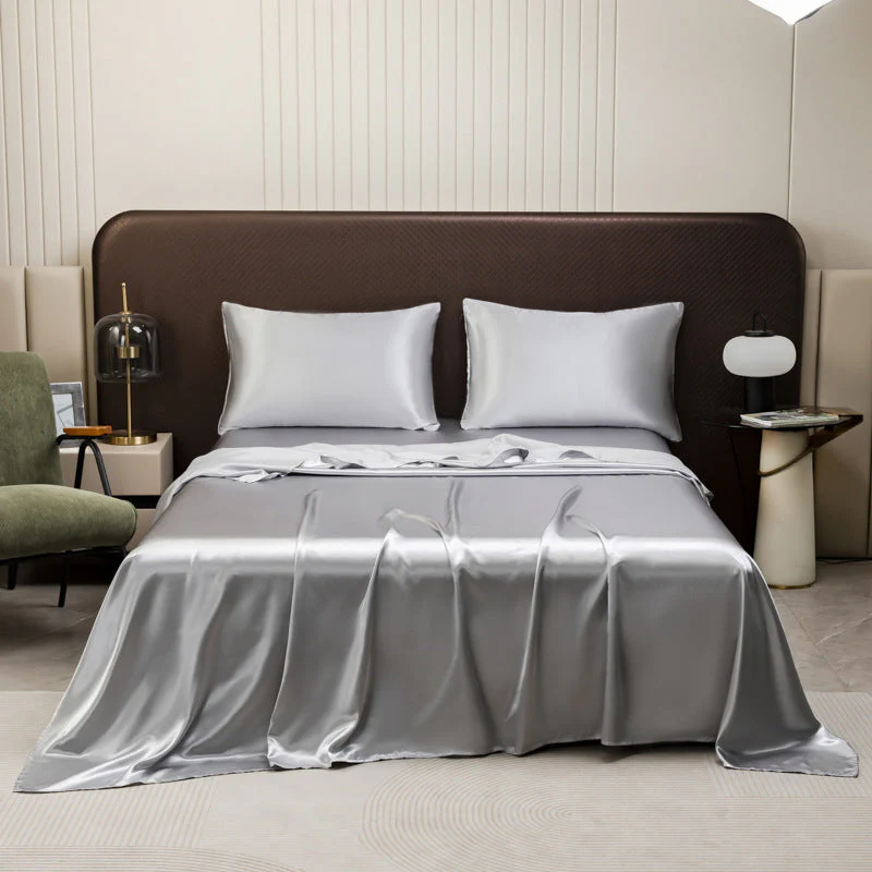 🌞Fris De Lente In Met 50% Korting!🛏️Effen Satijnen Hoeslaken | Haar- & Huidvriendelijk | Temperatuurregulerend | Duurzaam & Machinewasbaar - Image 16