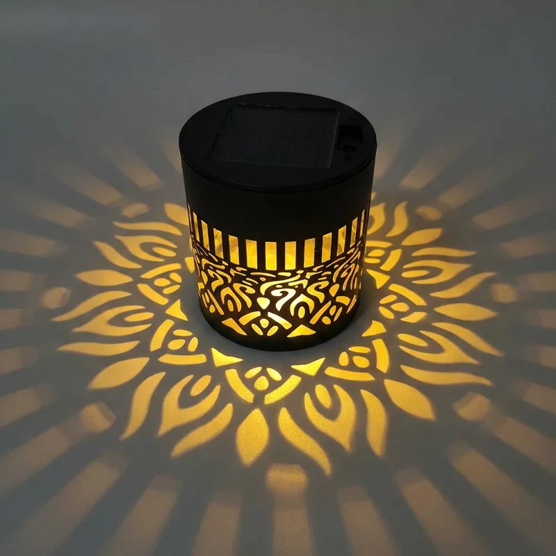 ☀️ Solar mandala lamp voor tuin & terras – 2-in-1 grondlamp & wandlamp – Decoratieve verlichting met vintage-effect – Roestvrij & duurzaam - Image 8