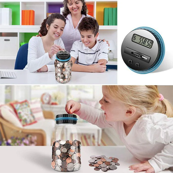 🎄Kerstdeal ALTIJD 50% KORTING!💰 Slimme Digitale Geldpot - Automatisch Munten Tellend, Grote Capaciteit & Leuk Om Te Sparen! - Image 5