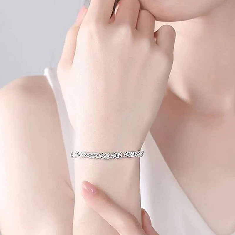 🍀✨ Elegante Sprankelende Geluksklaverarmband – Tijdloos Ontwerp, Verstelbaar & Hypoallergeen Materiaal(Perfect als Cadeau!)💝 - Image 6