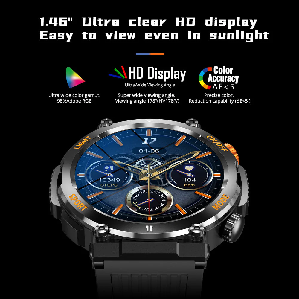 🎉Nieuwjaars Cadeau 50% KORTING!⌚Waterdichte Sport & Outdoor Smartwatch - IP68 Wasserdicht + Meerdere Sportmodi: Perfect Voor Wandelen/Rennen/Zwemmen! - Image 3