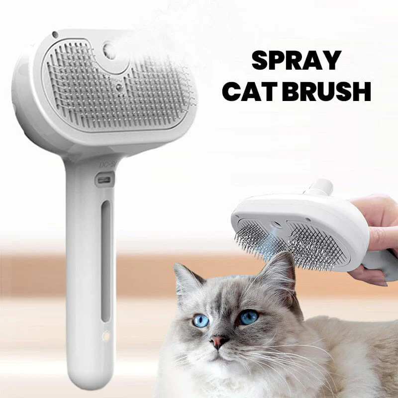 30% KORTING (BEPERKTE TIJD)!  🐱🐕Spray Kattenborstel – Zachte Vachtverzorging!