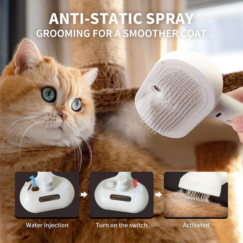 30% KORTING (BEPERKTE TIJD)!  🐱🐕Spray Kattenborstel – Zachte Vachtverzorging! - Image 3