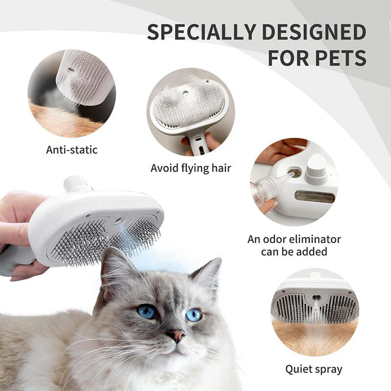 30% KORTING (BEPERKTE TIJD)!  🐱🐕Spray Kattenborstel – Zachte Vachtverzorging! - Image 5