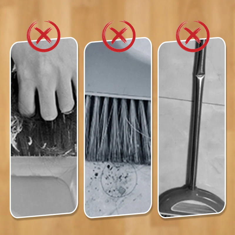🌞Fris De Lente In Met 50% Korting!🧹 Staande Bezem & Stofblik Set – 180° Draaibaar & Zelfreinigend – Moeiteloos Schoonmaken zonder Gedoe! - Image 3
