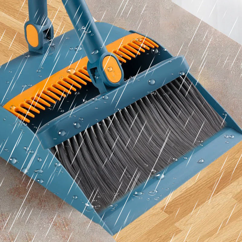 🌞Fris De Lente In Met 50% Korting!🧹 Staande Bezem & Stofblik Set – 180° Draaibaar & Zelfreinigend – Moeiteloos Schoonmaken zonder Gedoe! - Image 7