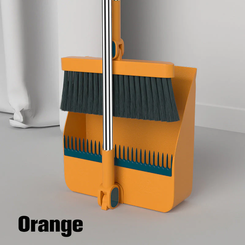 🌞Fris De Lente In Met 50% Korting!🧹 Staande Bezem & Stofblik Set – 180° Draaibaar & Zelfreinigend – Moeiteloos Schoonmaken zonder Gedoe! - Image 9