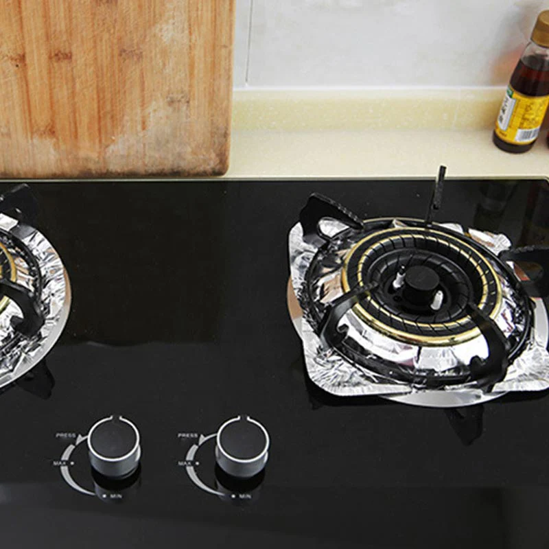 🍳🧽 Oliebestendige Aluminiumfolie Pads voor Fornuizen – Gemakkelijk Schoonmaken, Hittebestendig & Aanpasbaar (Tijdbesparend)! - Image 3