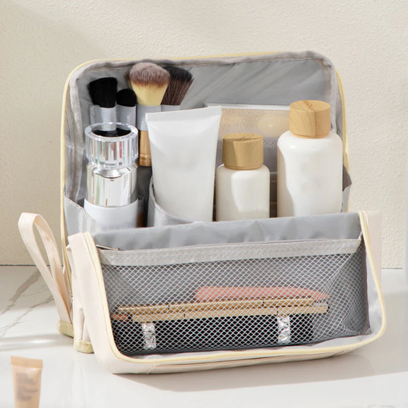 🎉Nieuwjaars Cadeau 50% KORTING!💄 Stijlvolle Handzame Cosmetische Tas met Vakken – Organiseer Je Make-up & Huidverzorging in Één Oogopslag! - Image 3