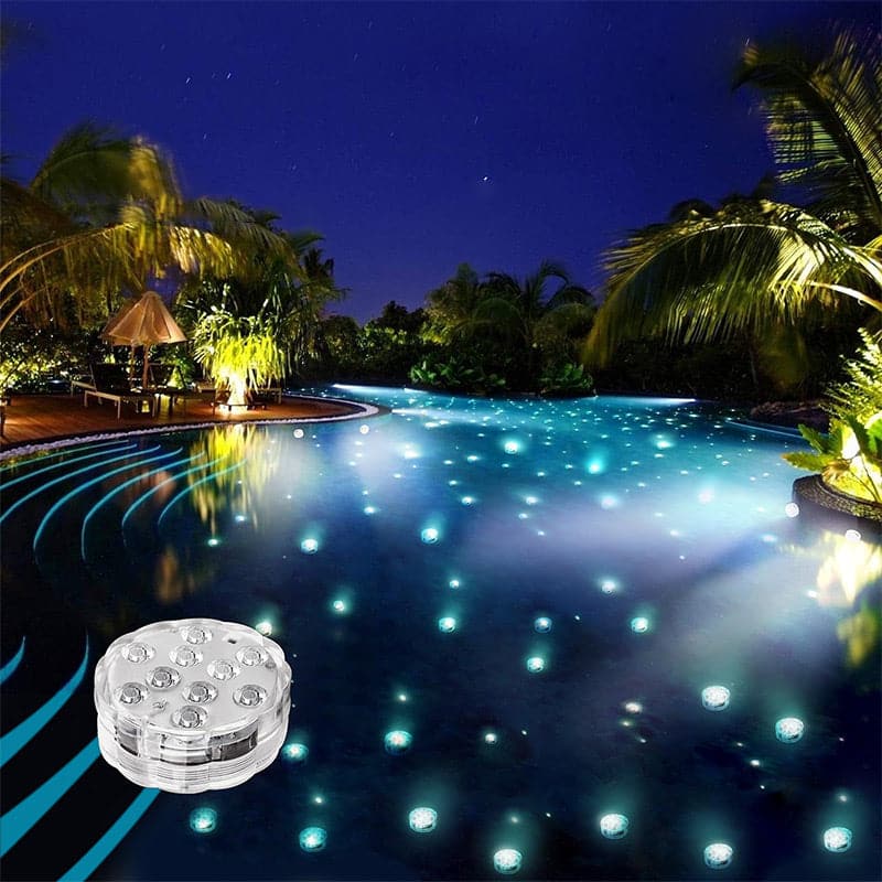 🌞Fris De Lente In Met 50% Korting!✨Waterdichte RGB-zwembadverlichting met afstandsbediening | SMD5050 LED's – 16 kleuropties + wisselende kleurmodi - Image 2