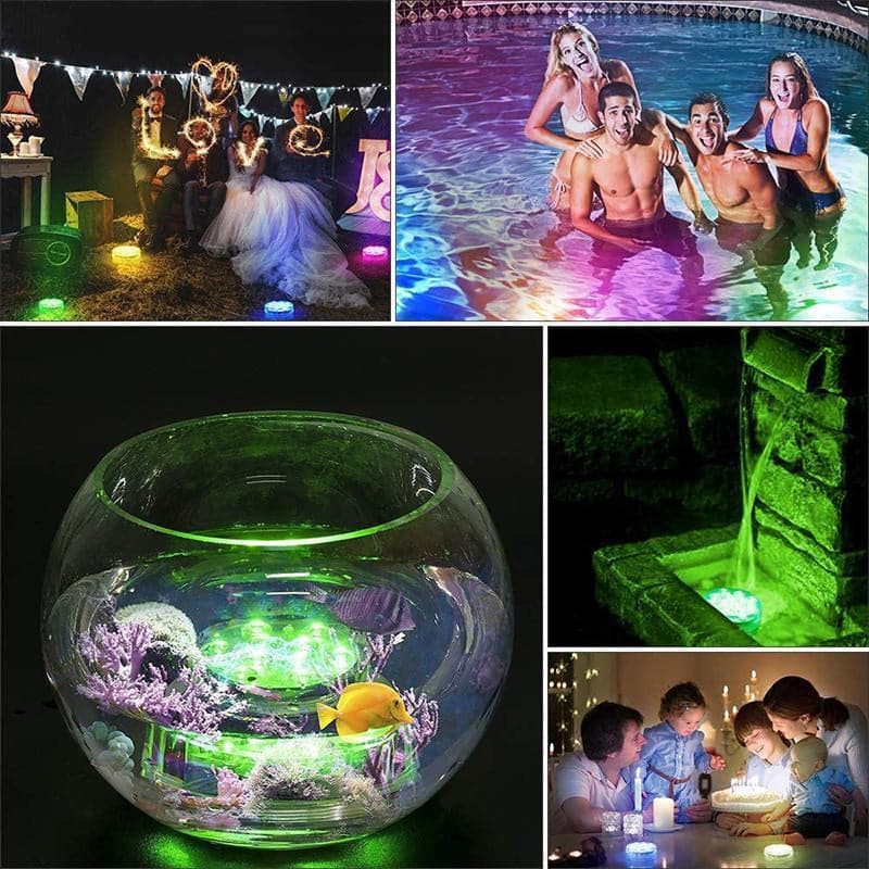 🌞Fris De Lente In Met 50% Korting!✨Waterdichte RGB-zwembadverlichting met afstandsbediening | SMD5050 LED's – 16 kleuropties + wisselende kleurmodi - Image 4