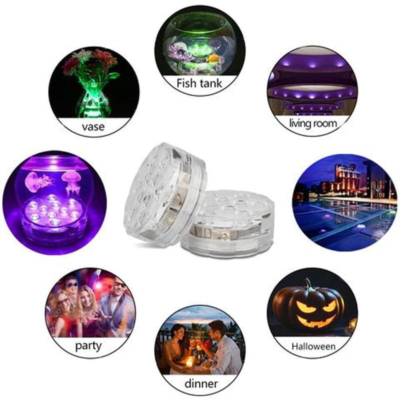 🌞Fris De Lente In Met 50% Korting!✨Waterdichte RGB-zwembadverlichting met afstandsbediening | SMD5050 LED's – 16 kleuropties + wisselende kleurmodi - Image 5