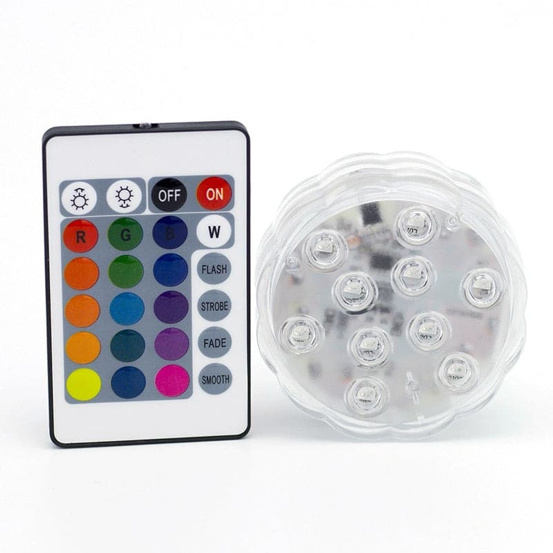 🌞Fris De Lente In Met 50% Korting!✨Waterdichte RGB-zwembadverlichting met afstandsbediening | SMD5050 LED's – 16 kleuropties + wisselende kleurmodi - Image 9