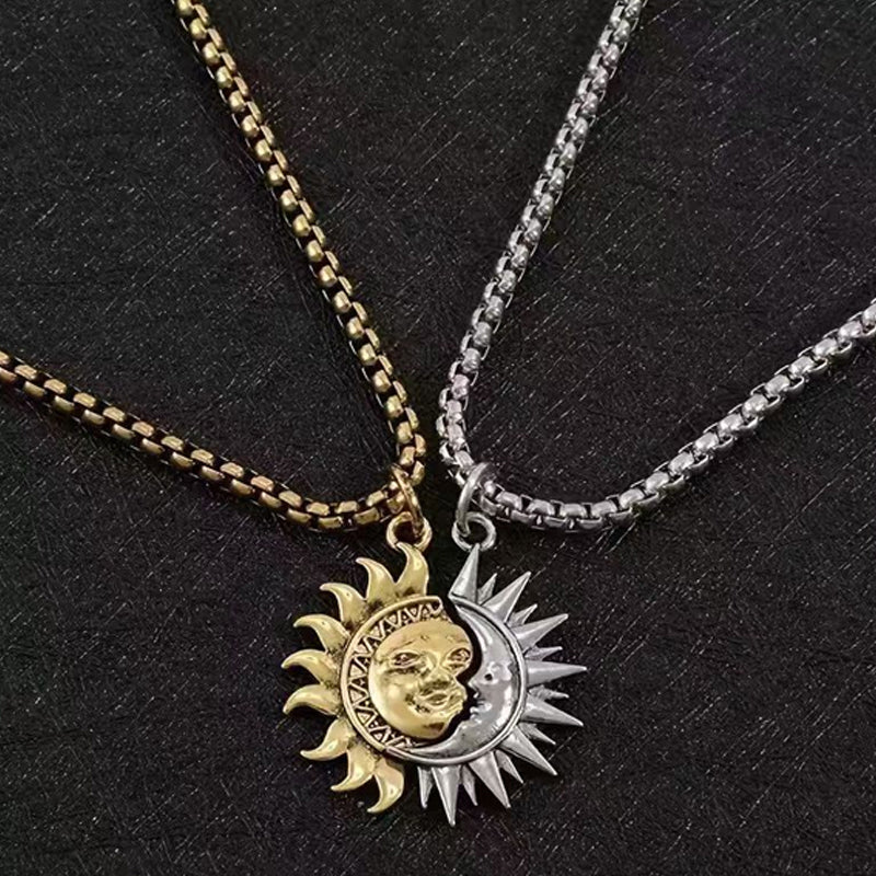 💘Valentijnsaanbieding: 50% Korting! ✨ Zon & Maan Partnerkettingen Set – Symbolische Koppelsieraden & Betekenisvol Cadeau!