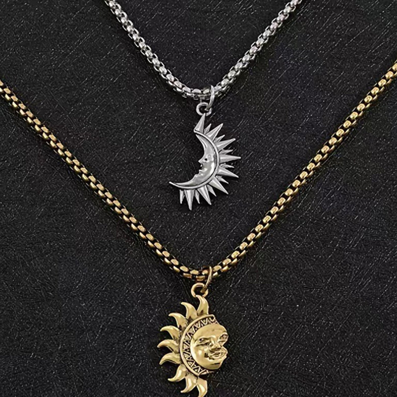 💘Valentijnsaanbieding: 50% Korting! ✨ Zon & Maan Partnerkettingen Set – Symbolische Koppelsieraden & Betekenisvol Cadeau! - Image 3