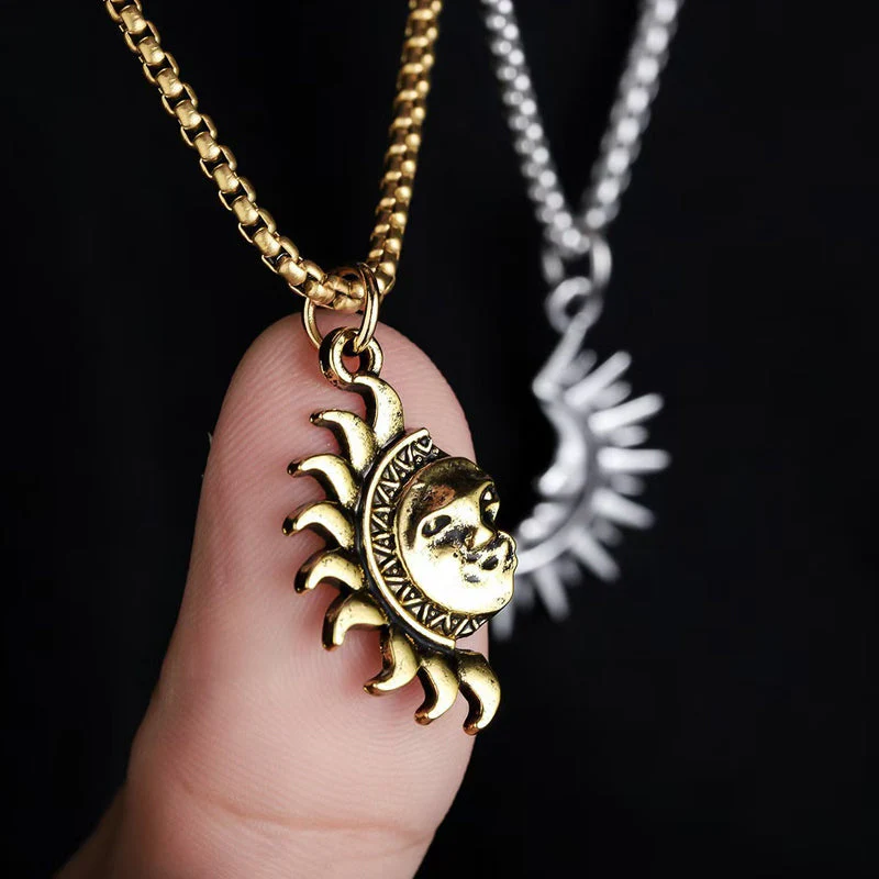 💘Valentijnsaanbieding: 50% Korting! ✨ Zon & Maan Partnerkettingen Set – Symbolische Koppelsieraden & Betekenisvol Cadeau! - Image 4