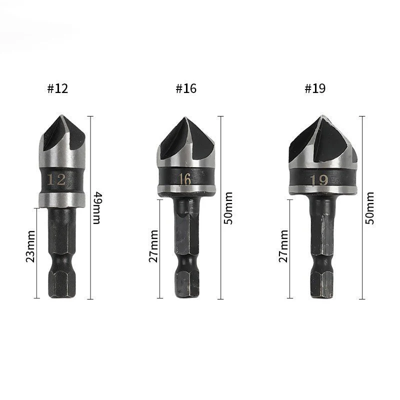 💘Valentijnsaanbieding: 50% Korting! 🔩Verzinkboorset voor Hout & Metaal – 5-delige Set van Hoogwaardig Koolstofstaal! - Image 10