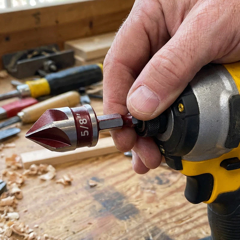 💘Valentijnsaanbieding: 50% Korting! 🔩Verzinkboorset voor Hout & Metaal – 5-delige Set van Hoogwaardig Koolstofstaal! - Image 6