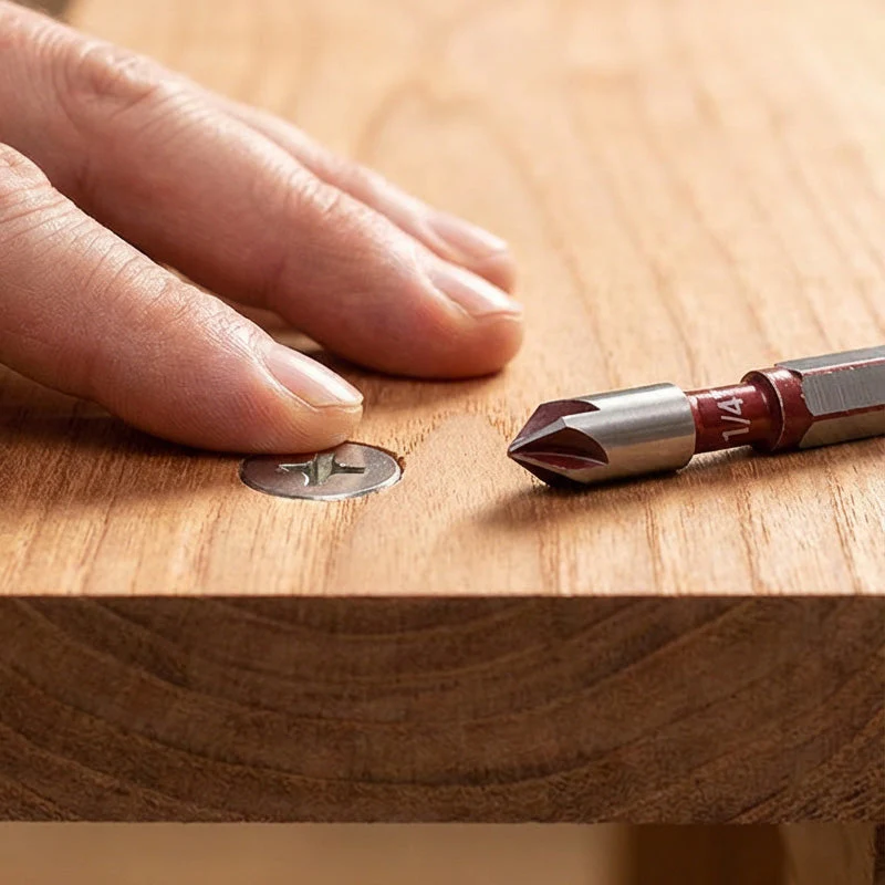 💘Valentijnsaanbieding: 50% Korting! 🔩Verzinkboorset voor Hout & Metaal – 5-delige Set van Hoogwaardig Koolstofstaal! - Image 7