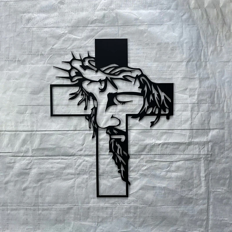 🎄Kerstdeal ALTIJD 50% KORTING! ✝️Jezus Kruis Metaal Muurkunst - Spirituele Sereniteit & Stylische Huisdecoratie Met Betekenis - Image 2