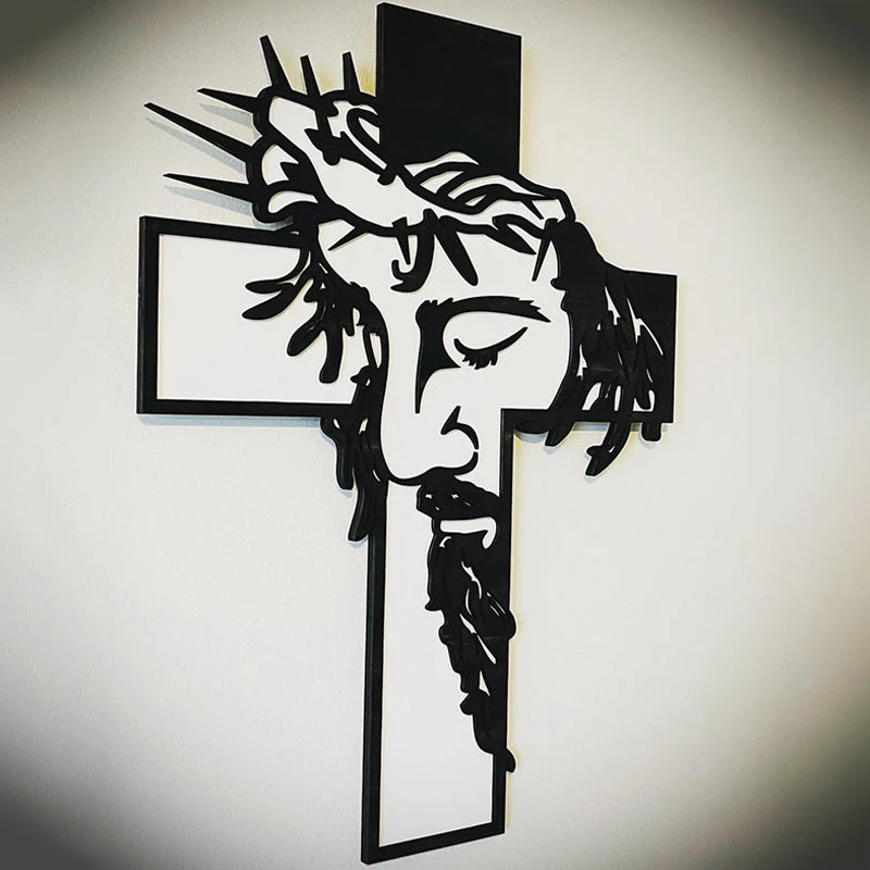 🎄Kerstdeal ALTIJD 50% KORTING! ✝️Jezus Kruis Metaal Muurkunst - Spirituele Sereniteit & Stylische Huisdecoratie Met Betekenis - Image 6