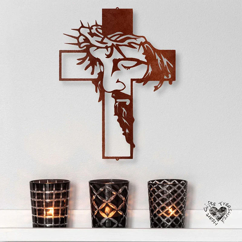 🎄Kerstdeal ALTIJD 50% KORTING! ✝️Jezus Kruis Metaal Muurkunst - Spirituele Sereniteit & Stylische Huisdecoratie Met Betekenis - Image 8