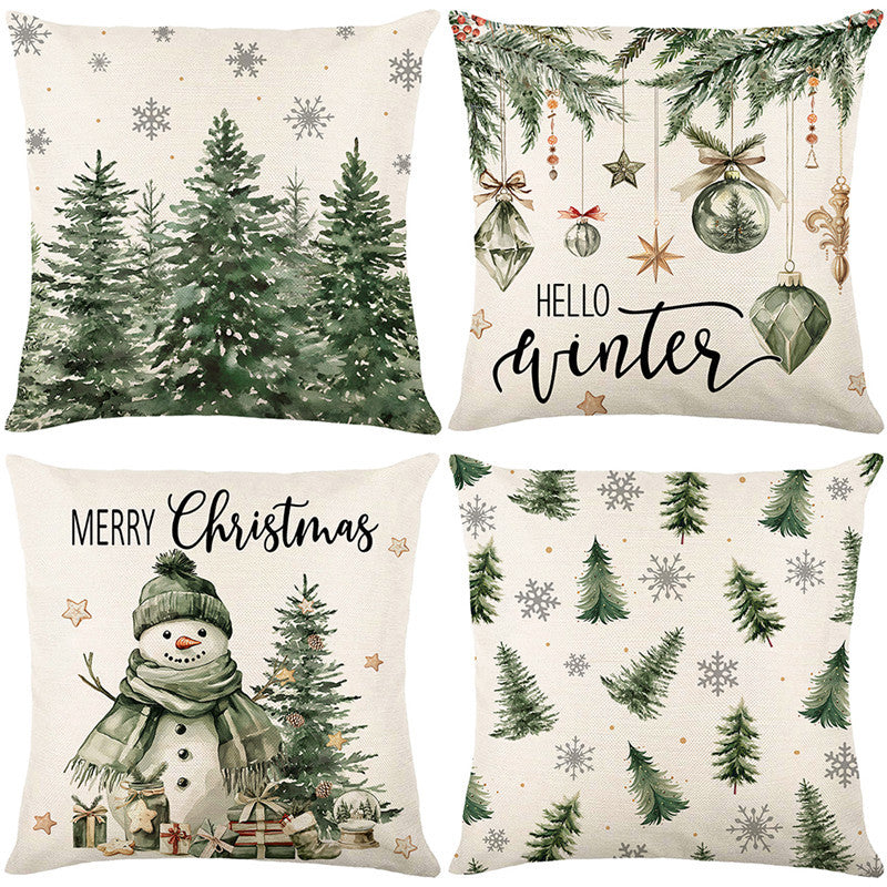 🎄🎅 Schattige Kerst Kussenhoes – Feestelijke Print, Premium Stof & Verborgen Rits (Veelzijdig Kerstdecoratie!) - Image 15