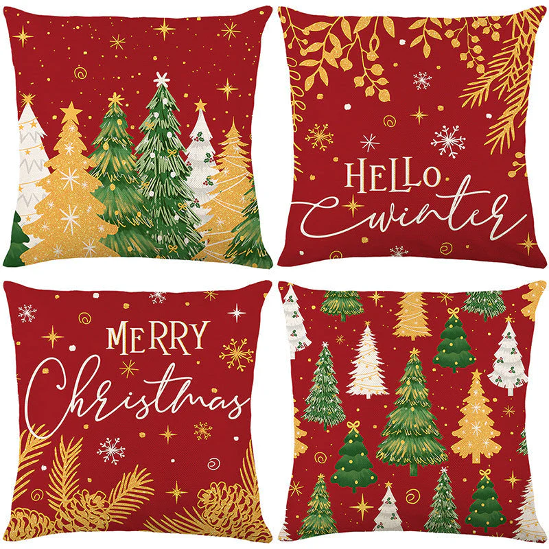 🎄🎅 Schattige Kerst Kussenhoes – Feestelijke Print, Premium Stof & Verborgen Rits (Veelzijdig Kerstdecoratie!) - Image 25