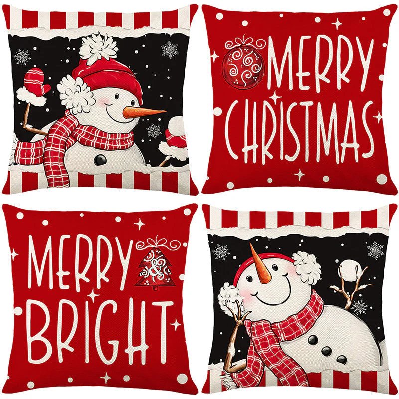 🎄🎅 Schattige Kerst Kussenhoes – Feestelijke Print, Premium Stof & Verborgen Rits (Veelzijdig Kerstdecoratie!) - Image 32