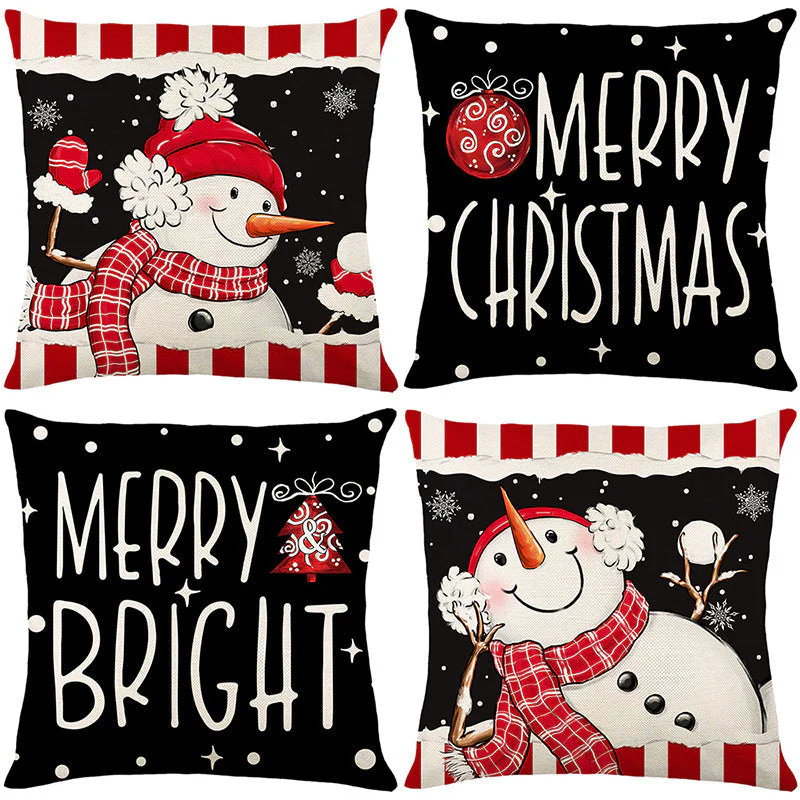 🎄🎅 Schattige Kerst Kussenhoes – Feestelijke Print, Premium Stof & Verborgen Rits (Veelzijdig Kerstdecoratie!) - Image 33