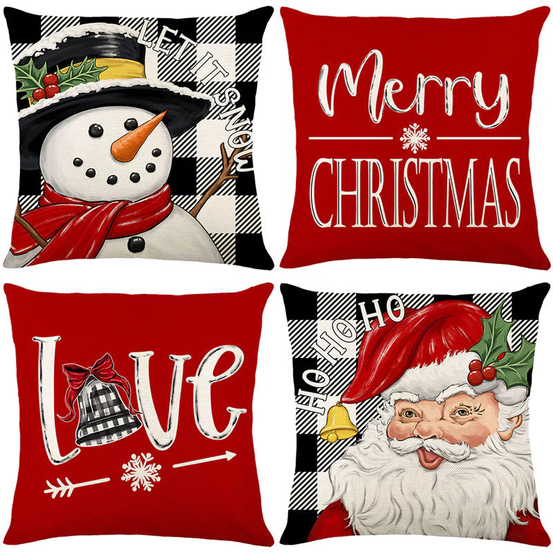 🎄🎅 Schattige Kerst Kussenhoes – Feestelijke Print, Premium Stof & Verborgen Rits (Veelzijdig Kerstdecoratie!) - Image 41