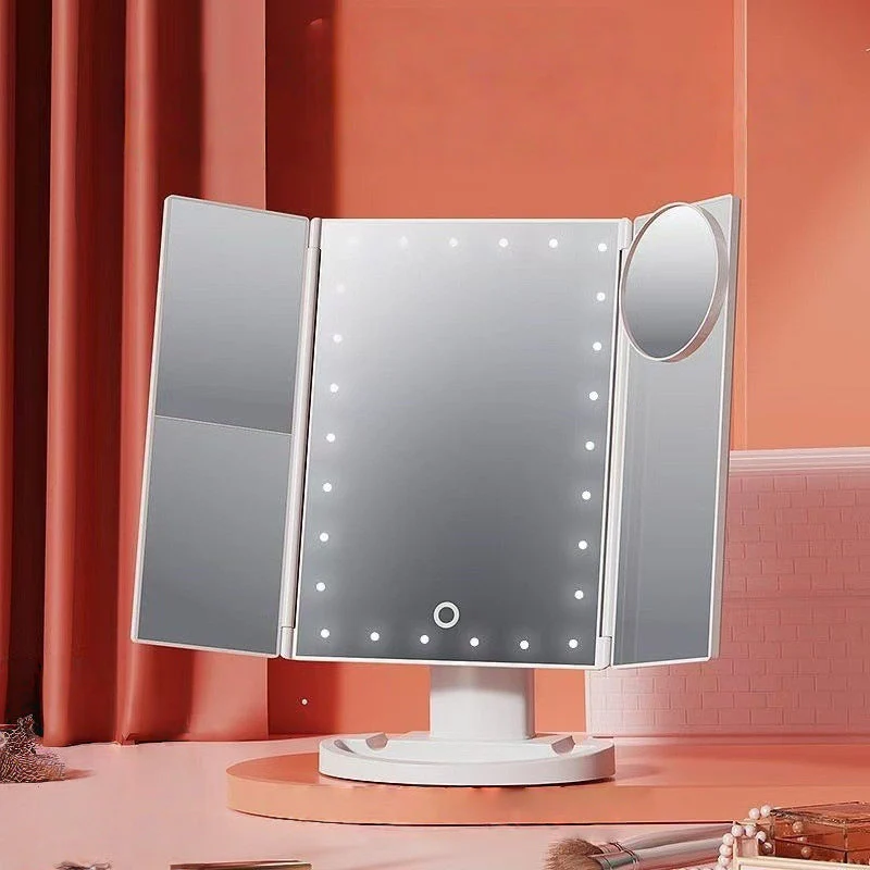 💘Valentijnsaanbieding: 50% Korting!🪞 Drievoudige Make-upspiegel met LED-Verlichting & Meervoudige Vergroting! - Image 11