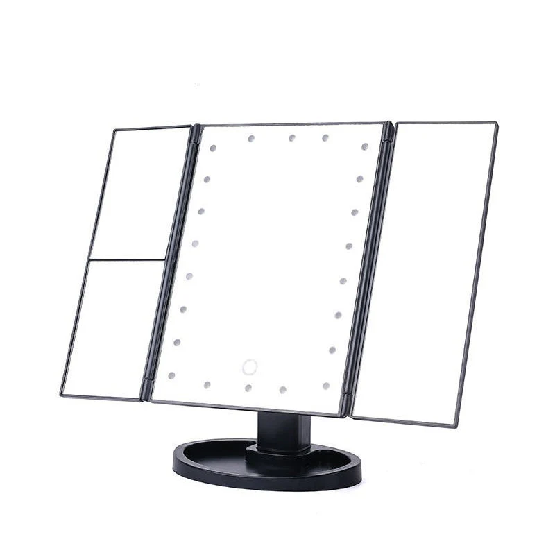 💘Valentijnsaanbieding: 50% Korting!🪞 Drievoudige Make-upspiegel met LED-Verlichting & Meervoudige Vergroting! - Image 2