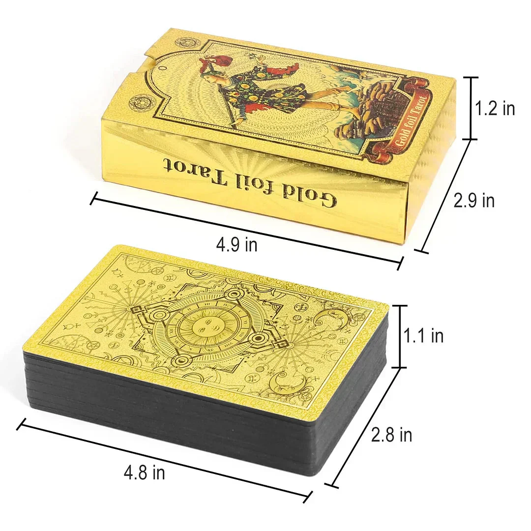 🔥Explora el mundo místico del Tarot Tarot de láminas de oro🔥 - Image 10