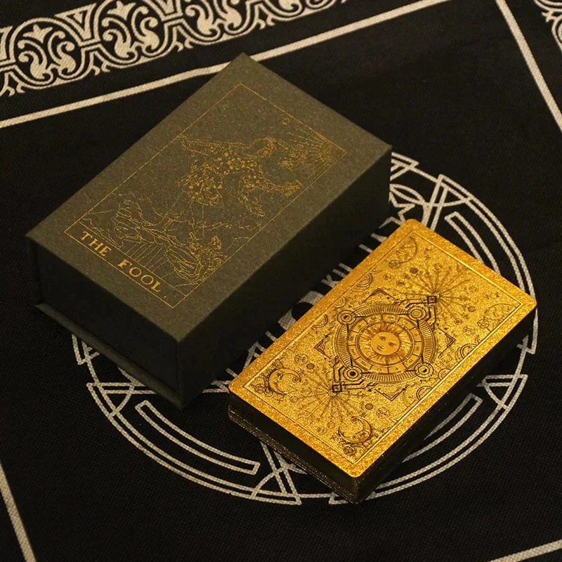 🔥Explora el mundo místico del Tarot Tarot de láminas de oro🔥 - Image 15