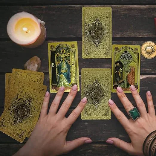 🔥Explora el mundo místico del Tarot Tarot de láminas de oro🔥 - Image 2